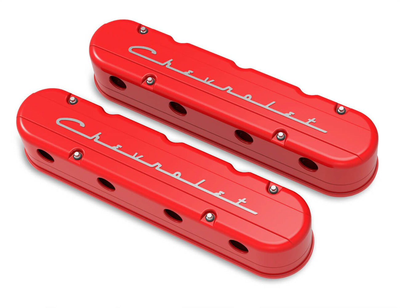 Valve Cover Set 2-Piece GM LS w/Chevrolet Logo Valve Covers Holley