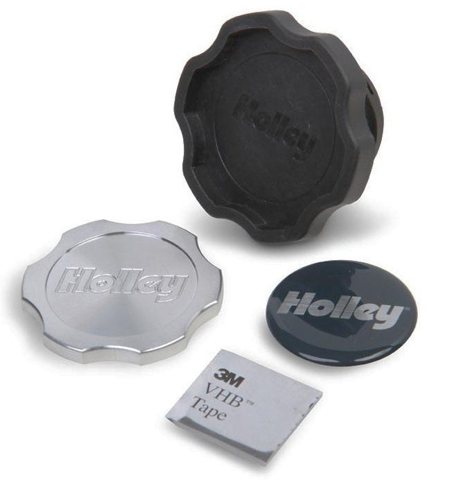 Oil Fill Cap GM LS w/Billet Insert Valve Cover Filler Tubes and Caps Holley