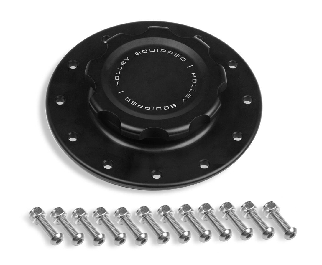 Alm Fuel Cell Cap & Bung w/12 Bolt Flange Fuel Cell/Tank Caps Holley