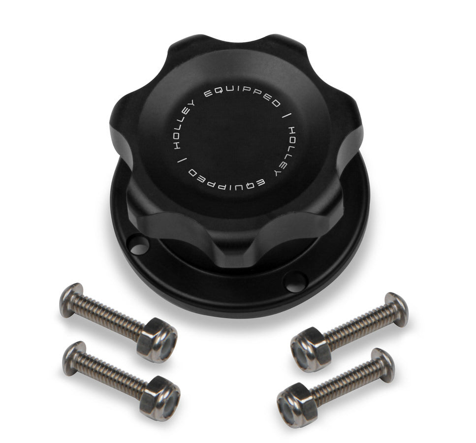 Alm Fill Cap Kit w/Alm 4-Bolt Bung Fuel Cell/Tank Caps Holley