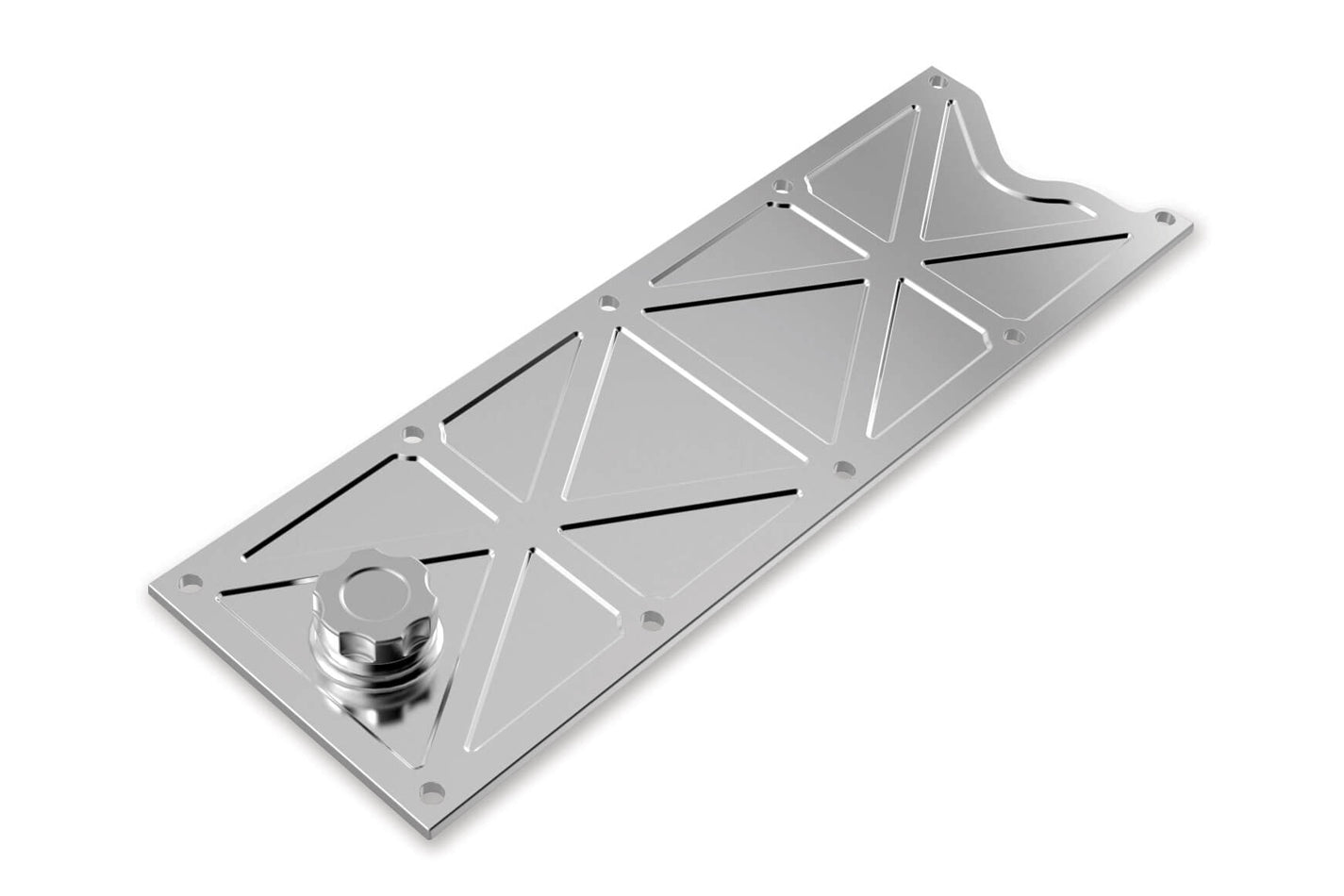 LS Valley Cover w/Oil Fill - Polished Finish Intake Valley Covers Holley