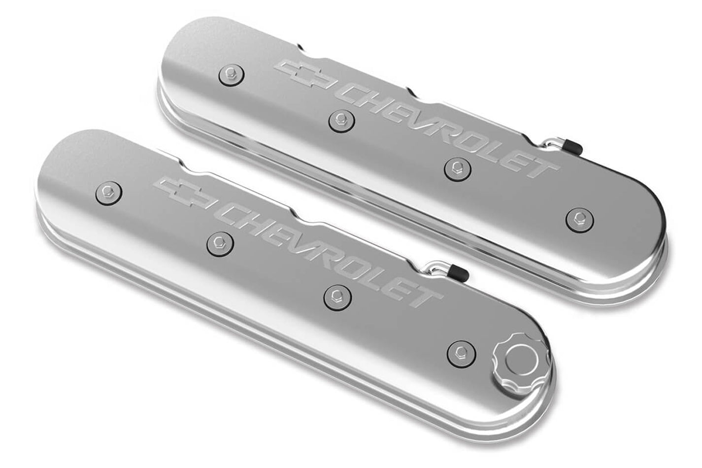 LS Series Valve Covers w/Bowtie Chevrolet Logo Valve Covers Holley