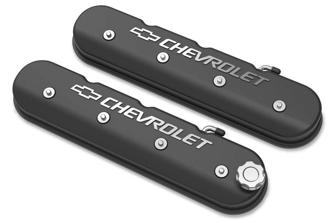 LS Series Valve Covers w/Bowtie Chevrolet Logo Valve Covers Holley