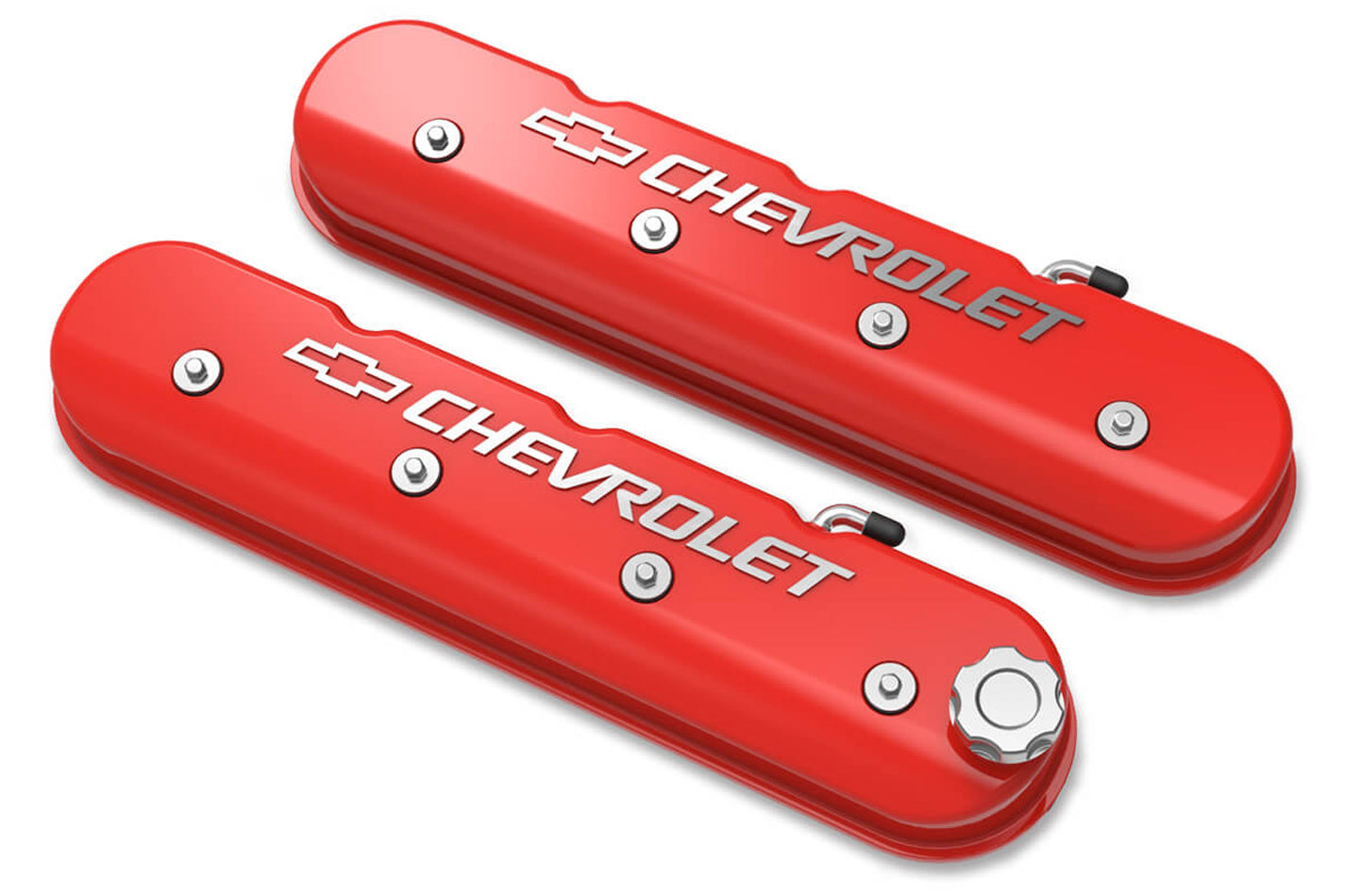 LS Series Valve Covers w/Bowtie Chevrolet Logo Valve Covers Holley