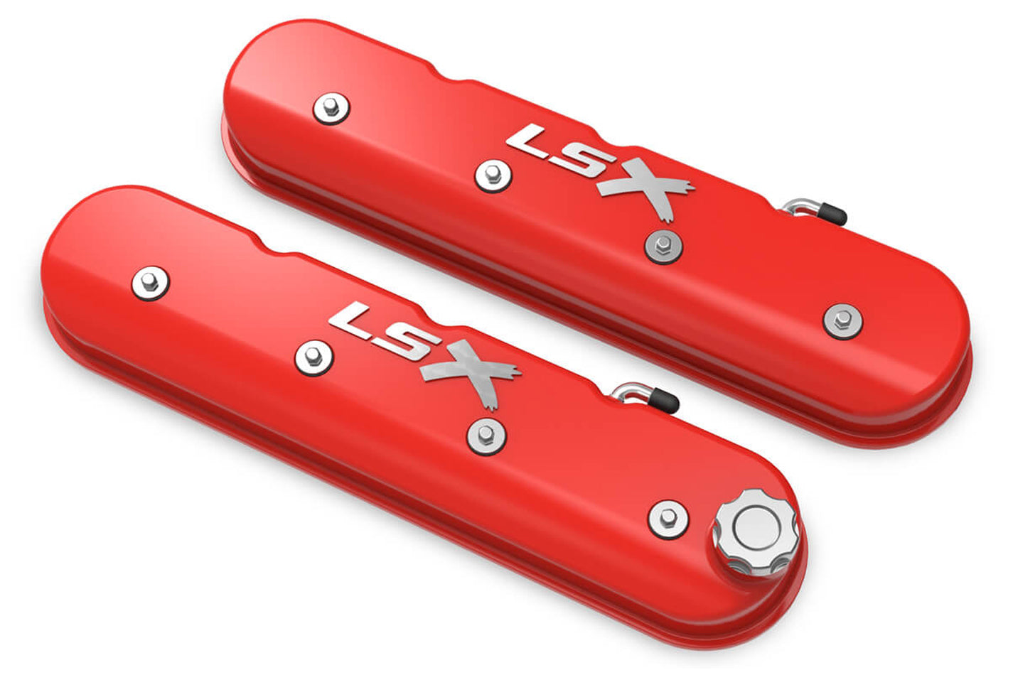 LS Series Valve Covers w/LSX Logo Valve Covers Holley
