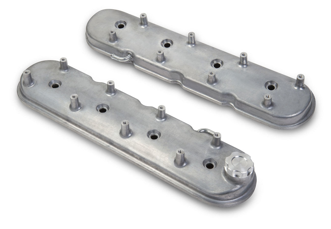 GM LS1 Valve Cover Set Natural Cast Finish Valve Covers Holley