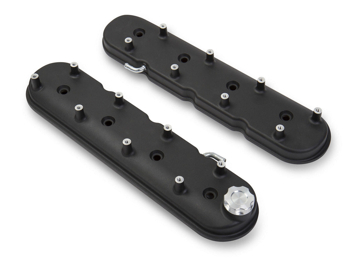 GM LS1 Valve Cover Set Black Krinkle Finish Valve Covers Holley
