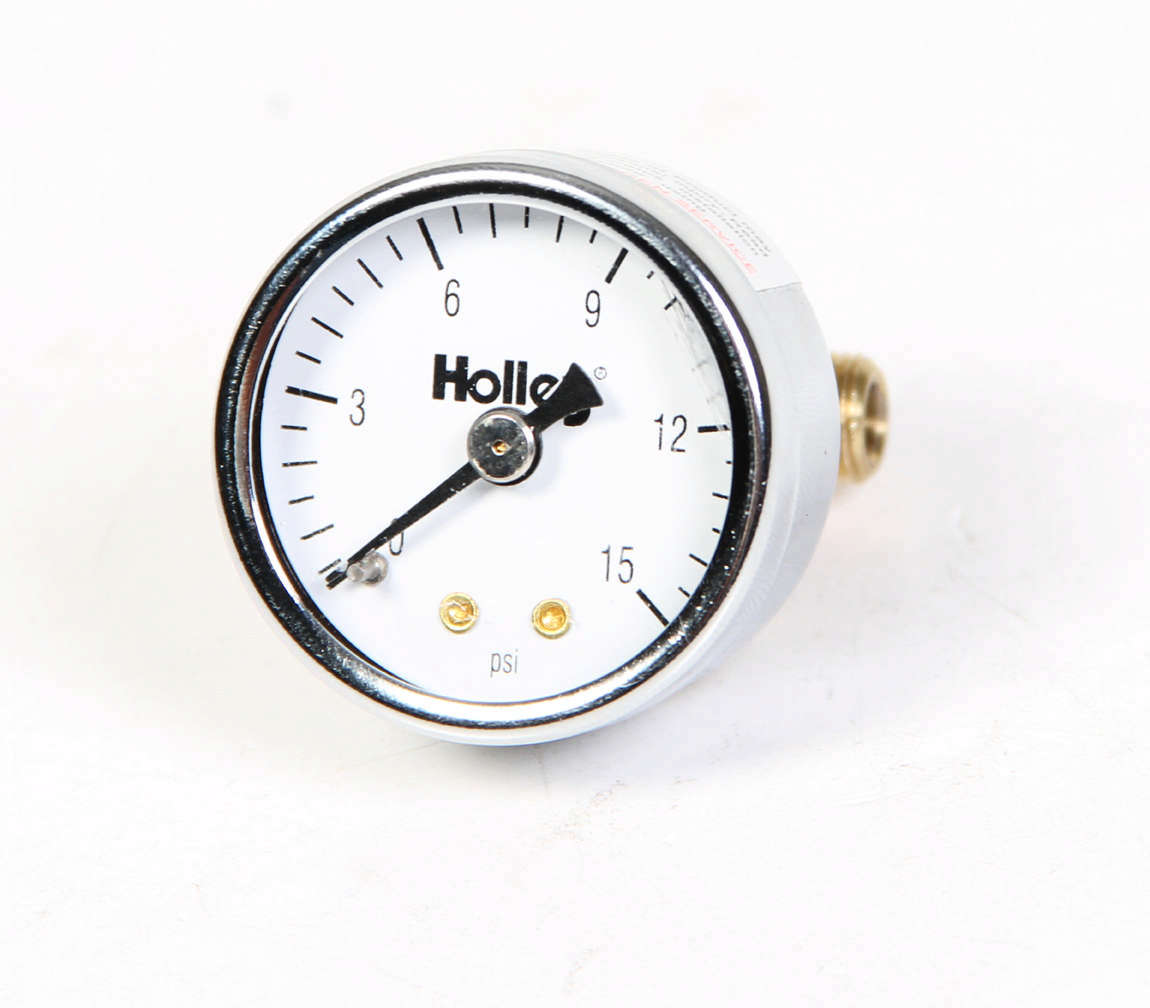 0-15 Fuel Pressure Gauge Analog Gauges Holley
