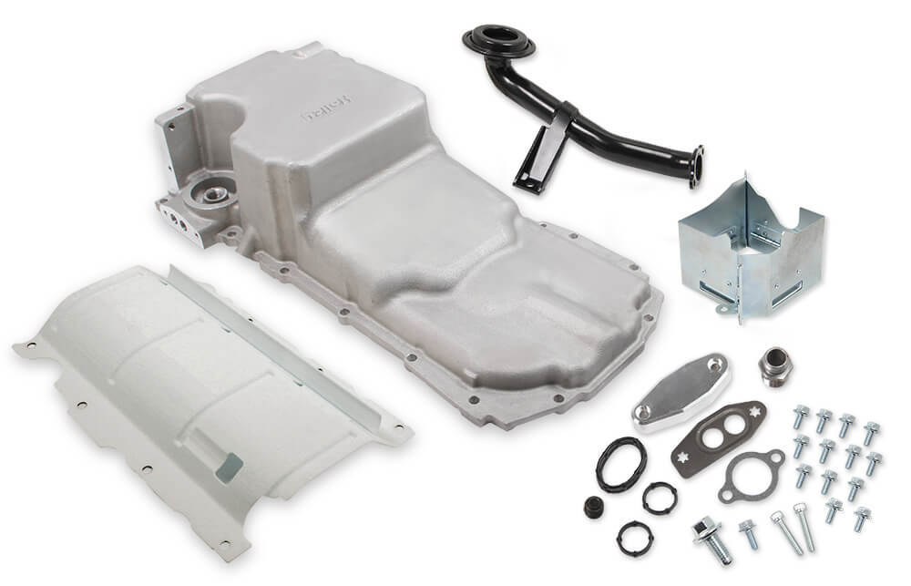 GM Gen V LT Oil Pan Swap Kit Drag Race Engine Oil Pans Holley