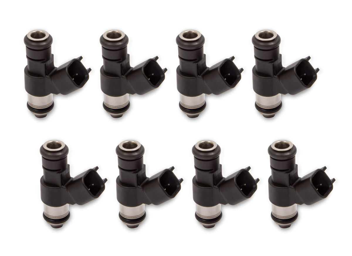 76 PPH Fuel Injectors 8pk High Impedance Electronic Fuel Injectors Holley