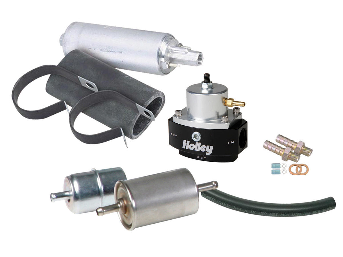 EFI Fuel System Kit w/Super Stock Hose Fuel Systems Holley