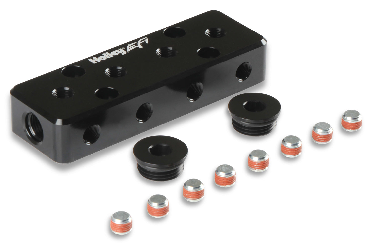 EFI Vacuum Manifold - w/12 1/8npt Ports AN-NPT Fittings and Components Holley EFI