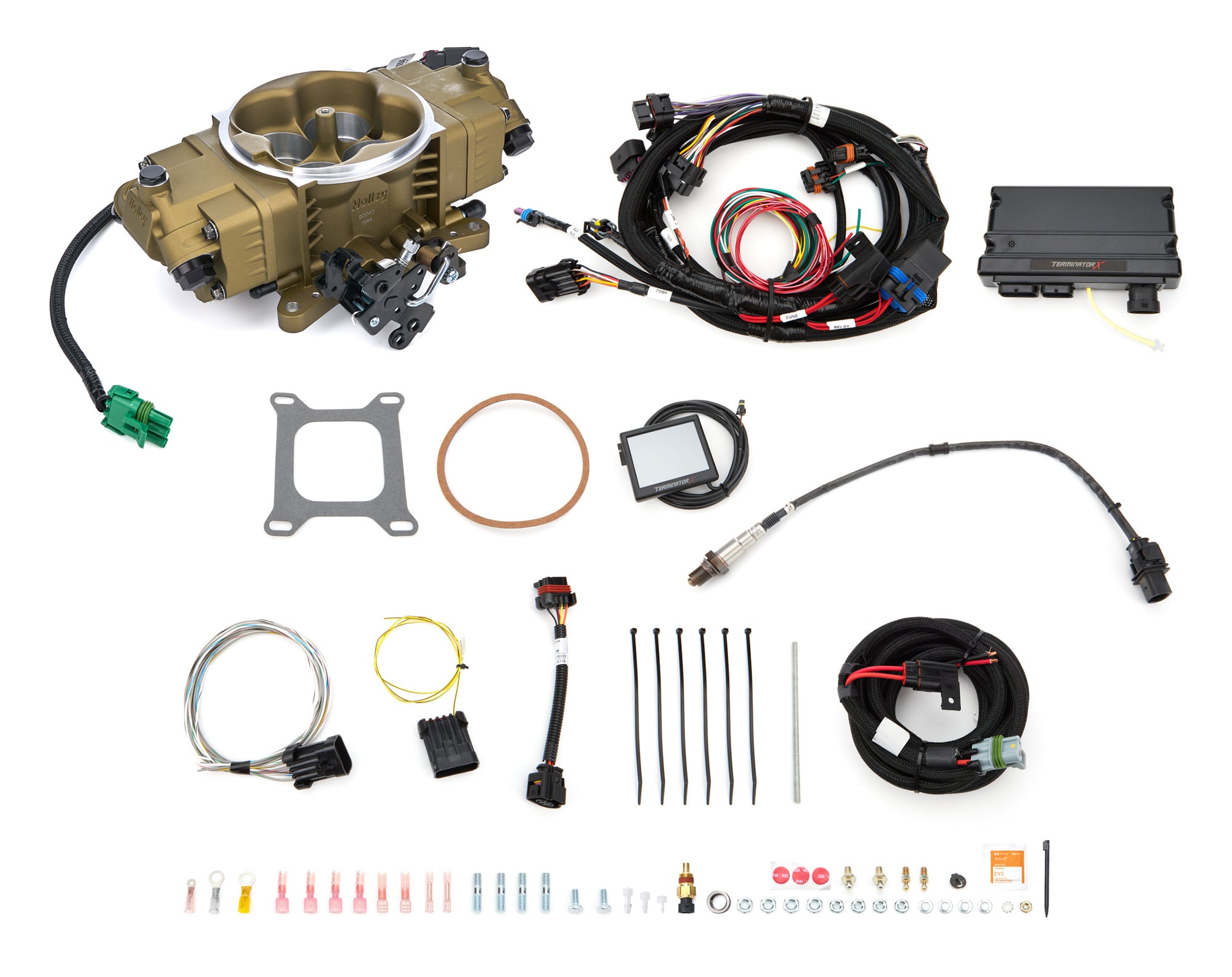 Terninator X Stealth EFI System 4150 - Gold Electronic Fuel Injection Systems Holley EFI