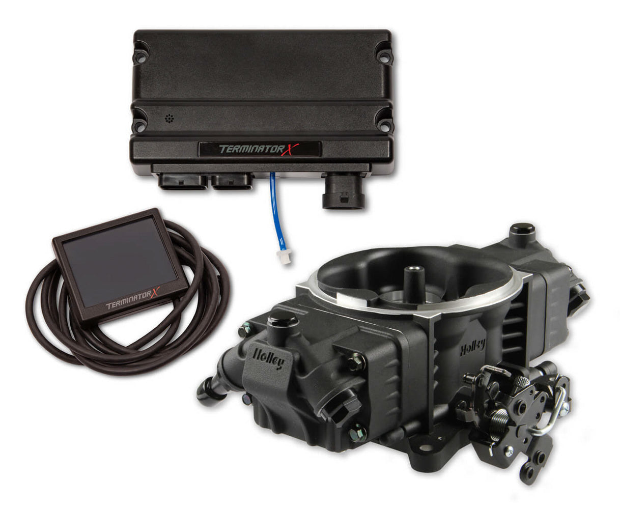 Terminator X Stealth EFI System - 4150 GM 58X LS Electronic Fuel Injection Systems Holley EFI