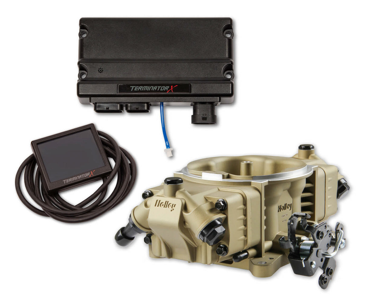 Terminator X Stealth EFI System - 4150 GM 58X LS Electronic Fuel Injection Systems Holley