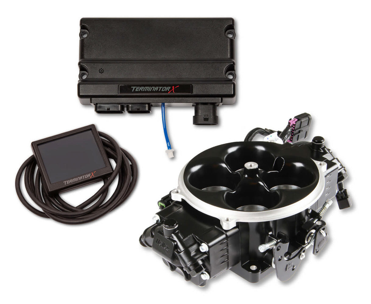 Terminator X Stealth 4500 - 8 Injectors Black Electronic Fuel Injection Systems Holley
