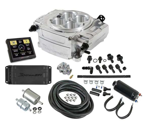 Sniper 2 EFI Master Kit Polished w/PDM Electronic Fuel Injection Systems Holley
