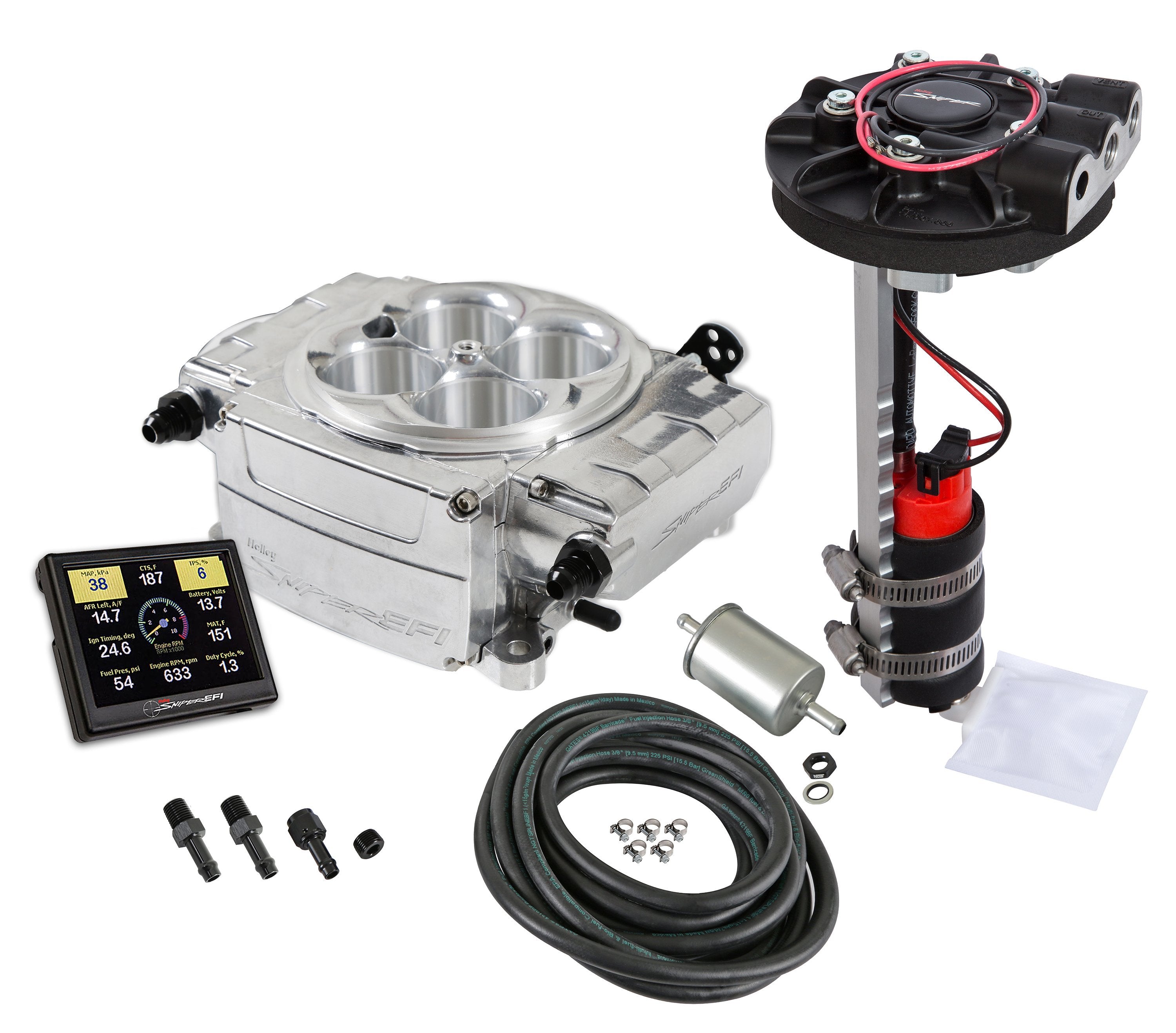 Sniper 2 EFI Master Kit Return Retrofit Electronic Fuel Injection Systems Holley