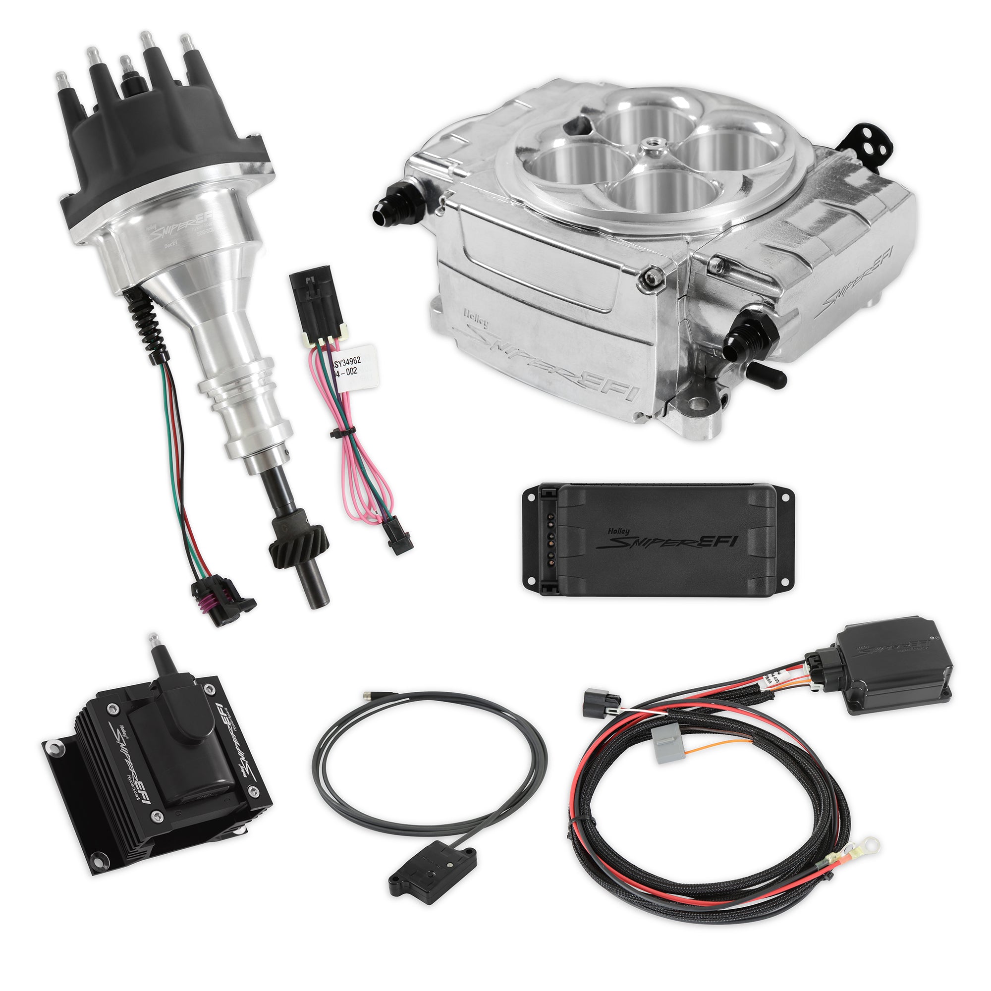 Sniper 2 EFI Bundle Kit SBF Polished Electronic Fuel Injection Systems Holley