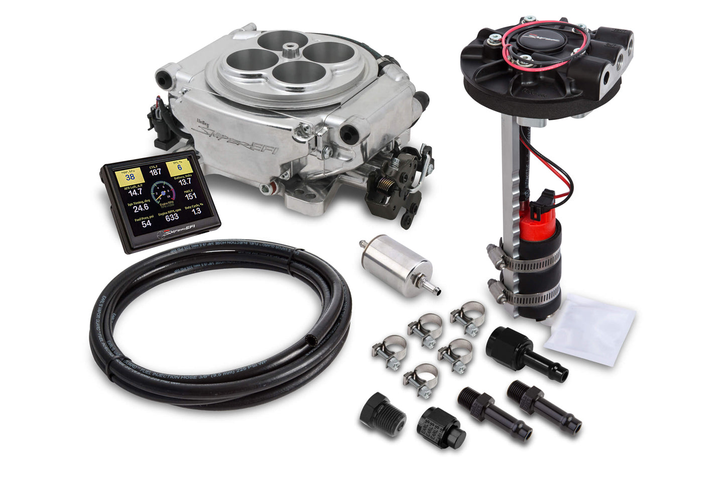 Sniper EFI Master Kit Returnless Style Electronic Fuel Injection Systems Holley EFI