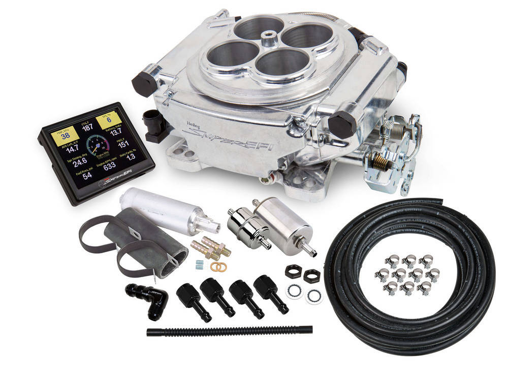 Sniper EFI Master Kit Shiny Finish Electronic Fuel Injection Systems Holley
