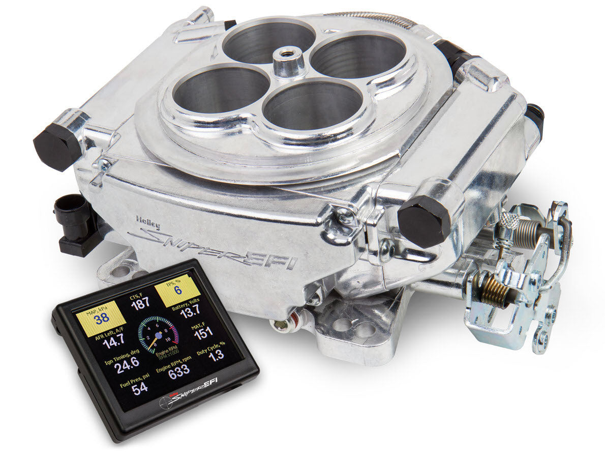 Sniper EFI Kit Shiny Finish Electronic Fuel Injection Systems Holley EFI