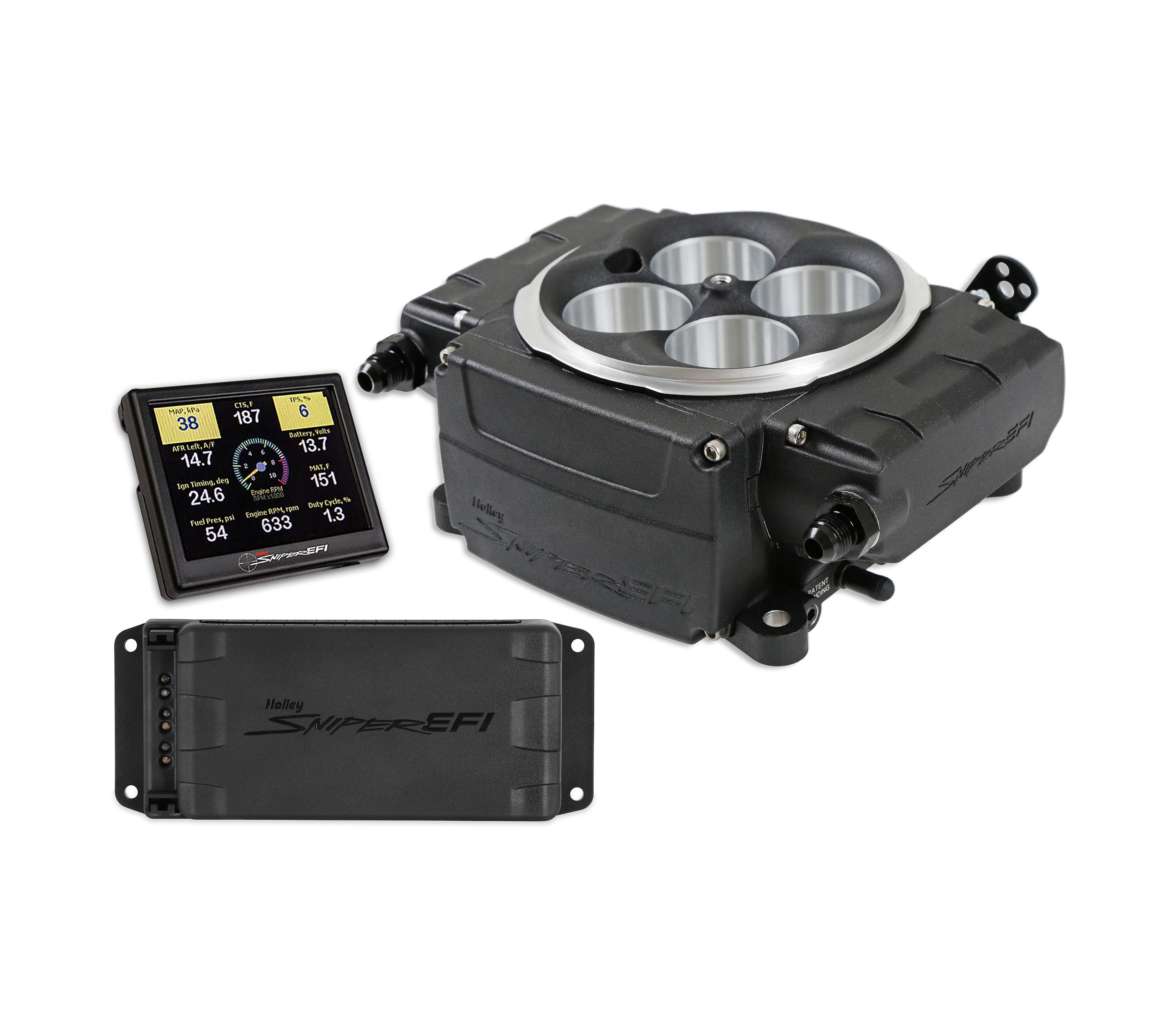 Sniper 2 EFI Kit Black w/PDM Electronic Fuel Injection Systems Holley
