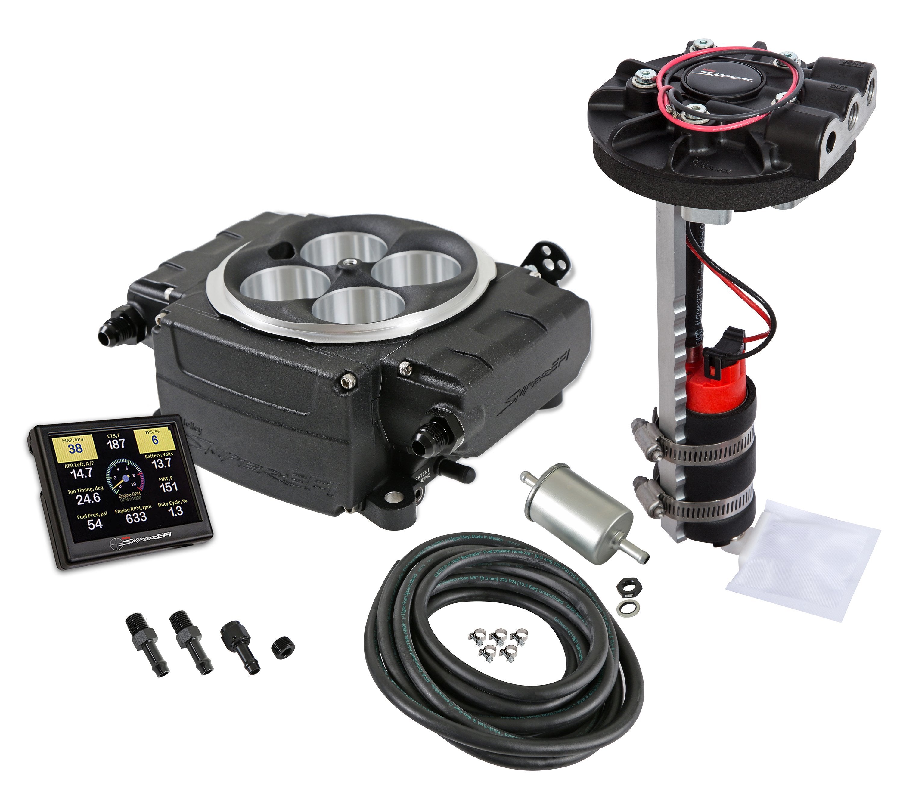 Sniper 2 EFI Master Kit Return Retrofit Electronic Fuel Injection Systems Holley
