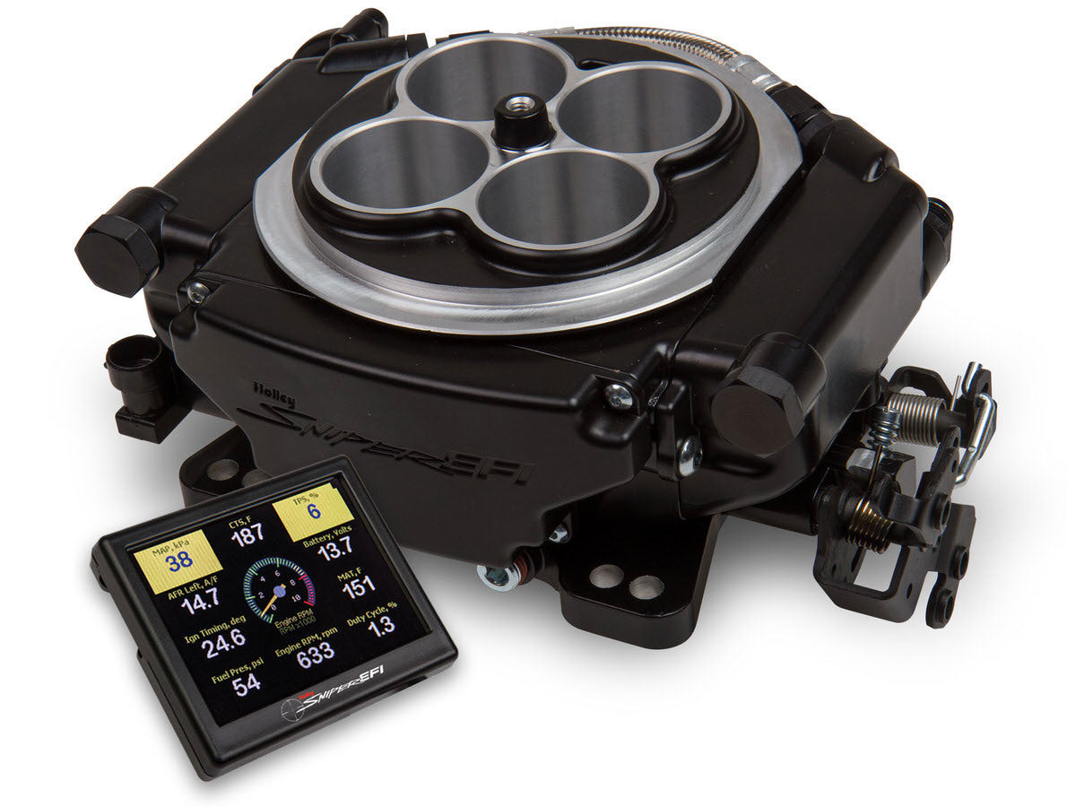 Sniper EFI Kit Black Finish Electronic Fuel Injection Systems Holley EFI