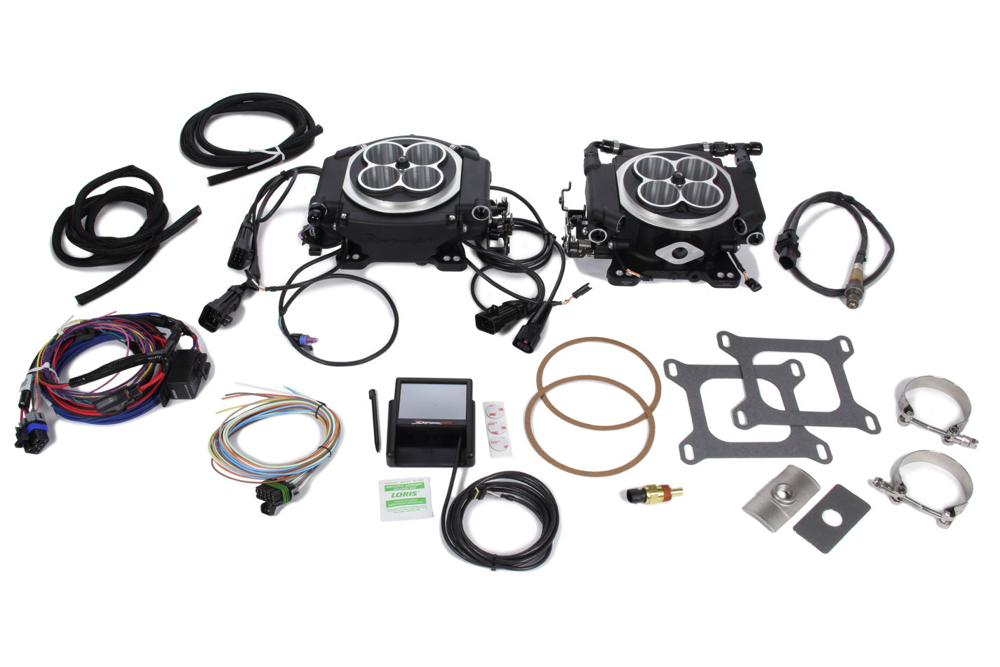 Sniper 4150 2x4 EFI Kit - Black Electronic Fuel Injection Systems Holley