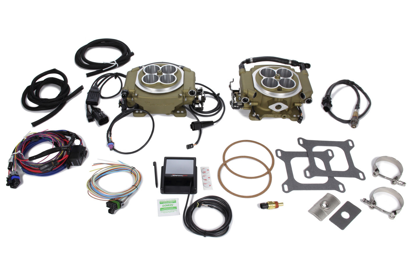 Sniper 4150 2x4 EFI Kit - Gold Electronic Fuel Injection Systems Holley EFI