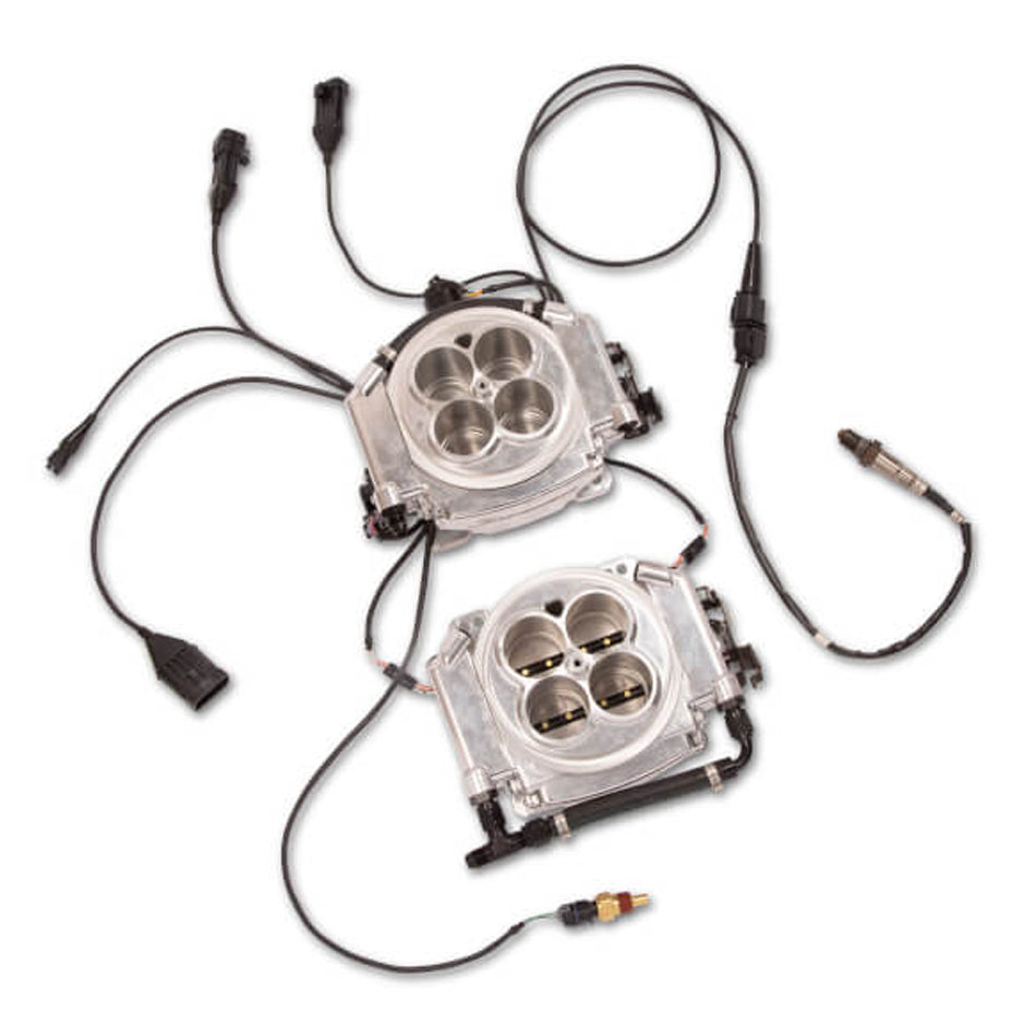 Super Sniper 4150 2x4 EFI Kit - Polished Electronic Fuel Injection Systems Holley EFI