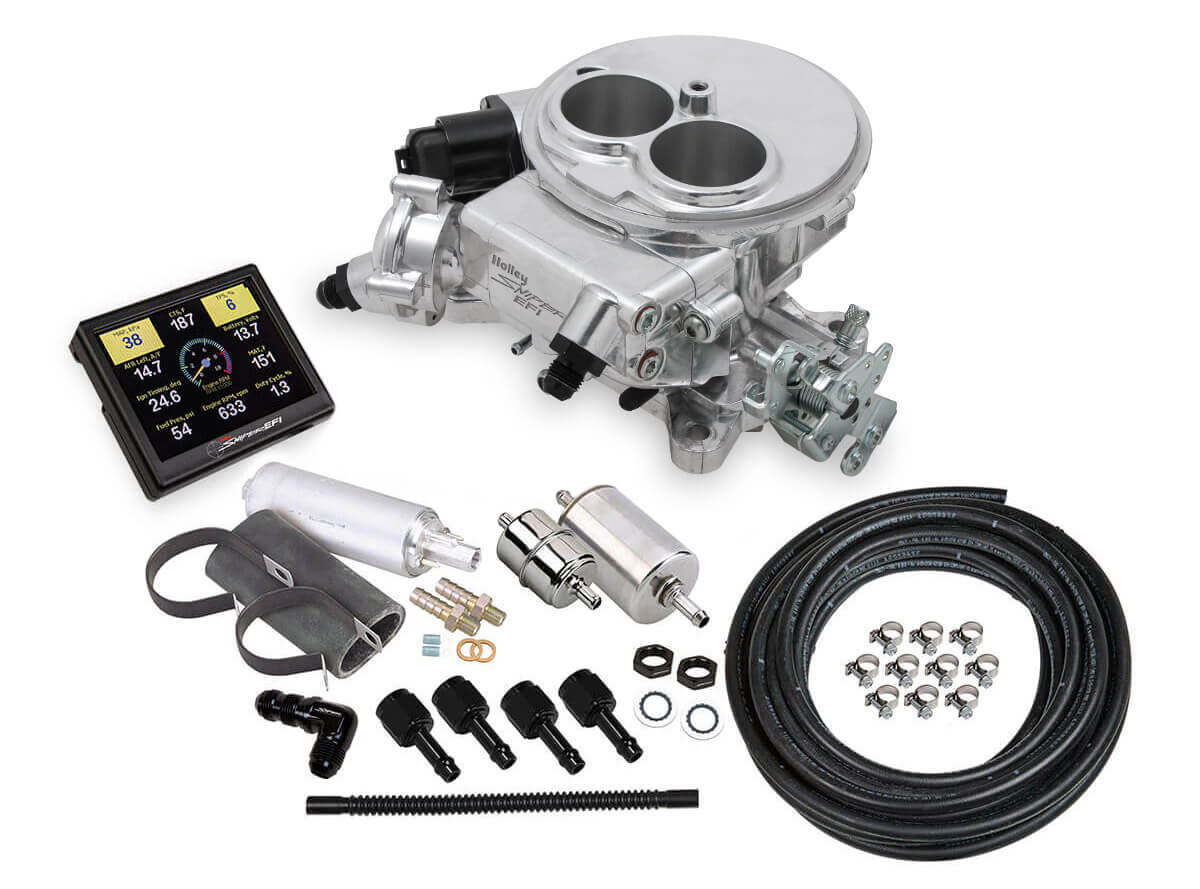 Sniper 2300 EFI Master Kit Shiny Finish Electronic Fuel Injection Systems Holley