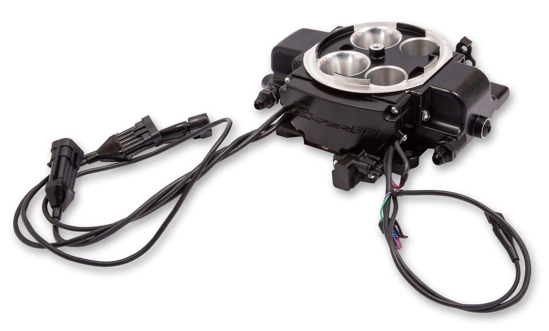 Sniper EFI Quadrajet Kit Black Finish Electronic Fuel Injection Systems Holley