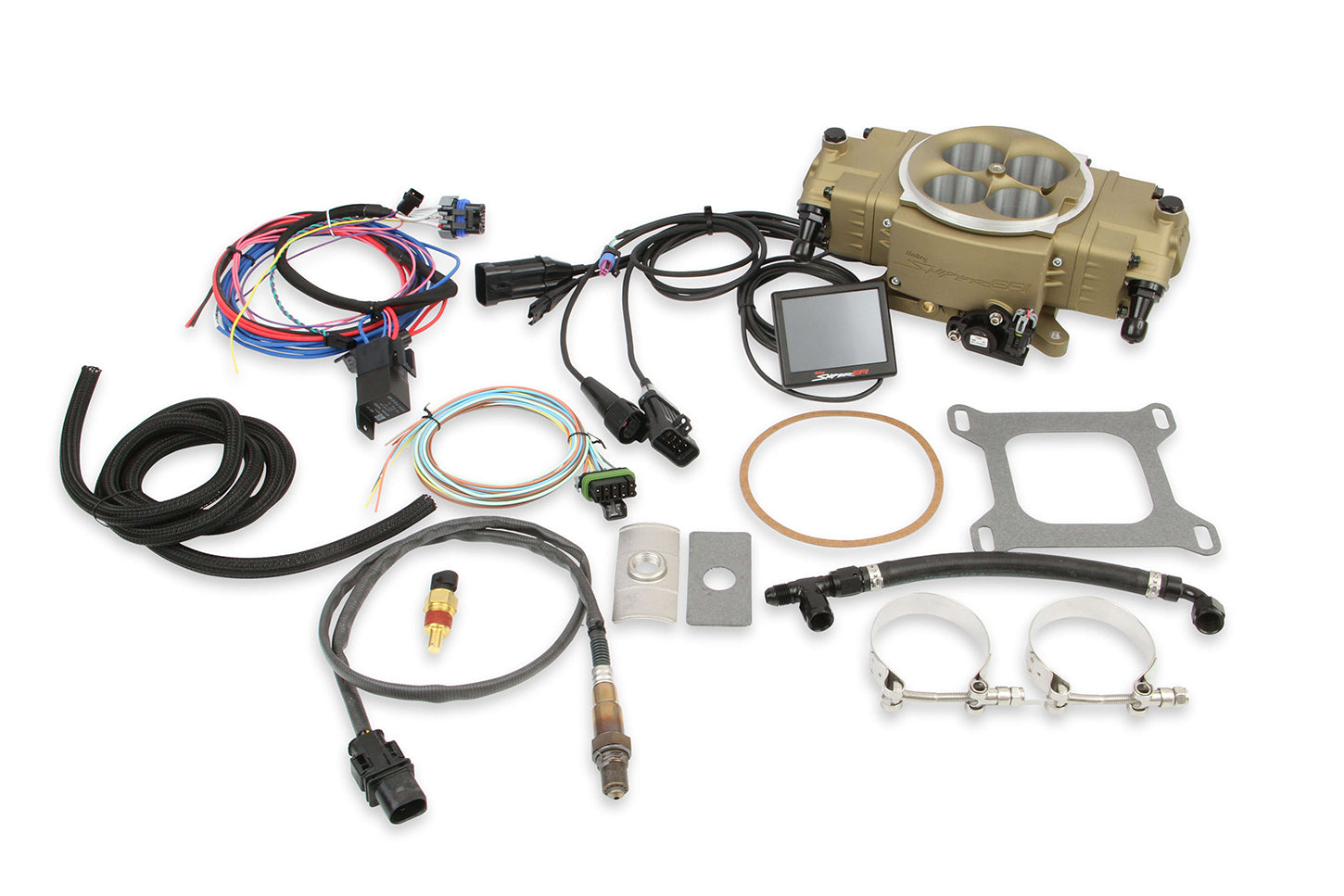 Sniper EFI Stealth 4150 Gold Finish Electronic Fuel Injection Systems Holley