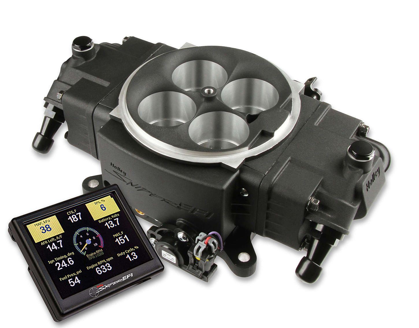 Super Sniper Stealth 4150 4-Injector Electronic Fuel Injection Systems Holley