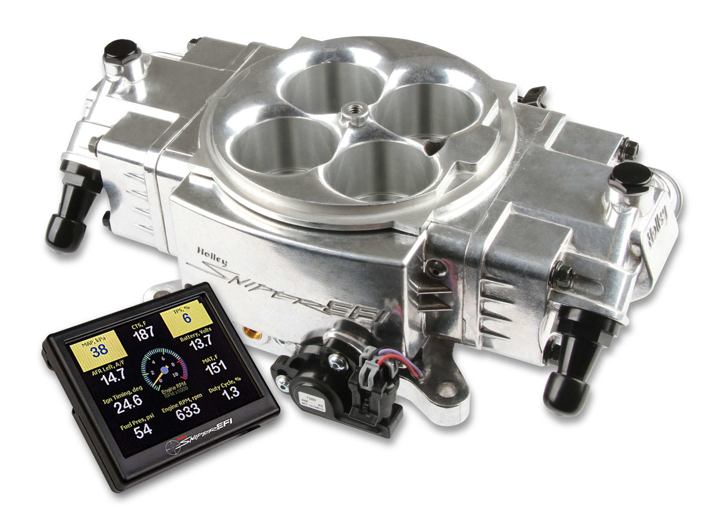 Syper Sniper Stealth EFI 4150 - w/8-Injectors Electronic Fuel Injection Systems Holley EFI