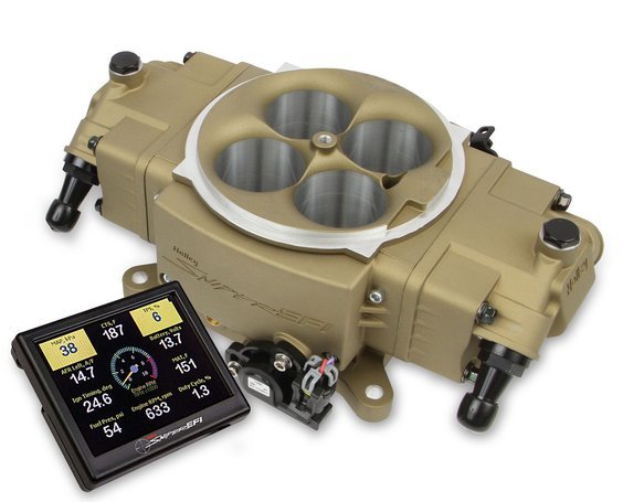 Super Sniper Stealth EFI 4150 8-Injectors - Gold Electronic Fuel Injection Systems Holley EFI