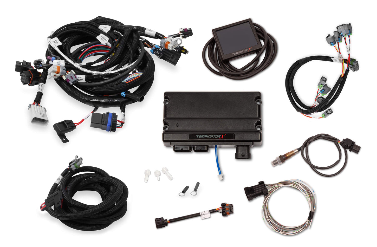 Terminator -X MPFI Kit GM LS1 w/EV6 Inj Harness Computers and Components Holley EFI