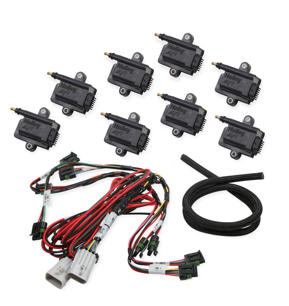 Coil-Near-Plug Smart Coil Kit - V8 Big Wire Ignition Coils Holley EFI