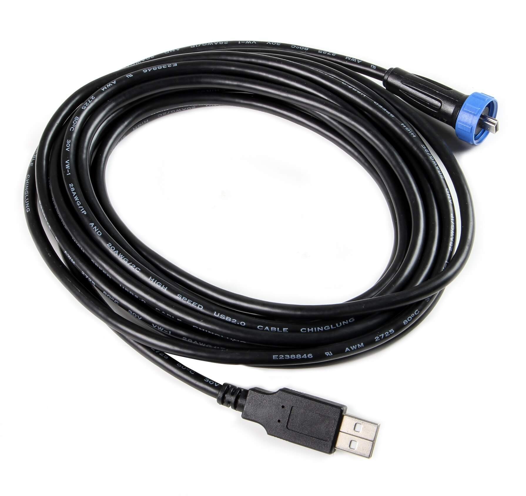 Sealed USB Cable - 15ft Data Cables Holley EFI