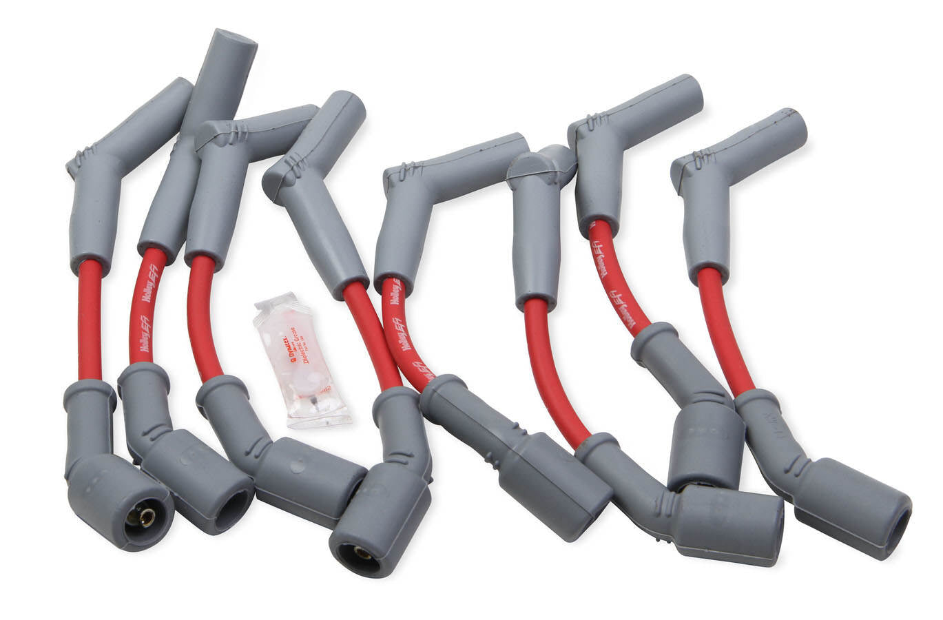 LS 6.2L Spark Plug Wire Set 45-Deg Red Spark Plug Wires Holley EFI