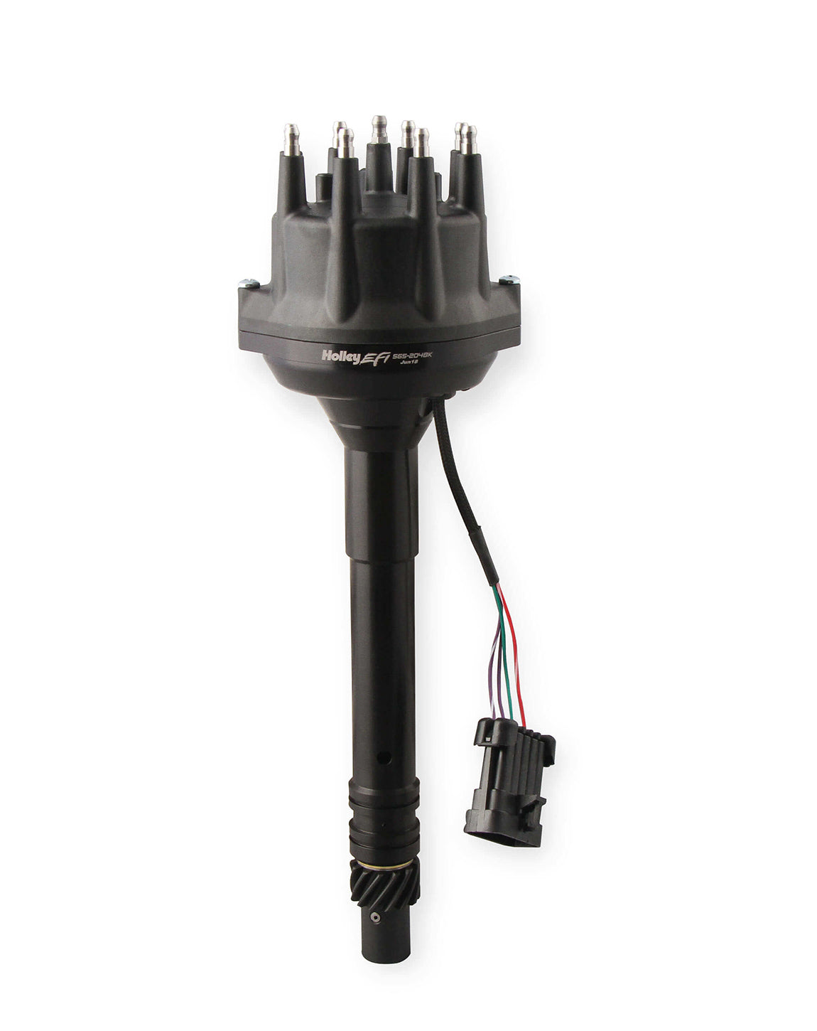 Dual Sync Distributor EFI - Chevy V8 - Black Distributors Holley EFI