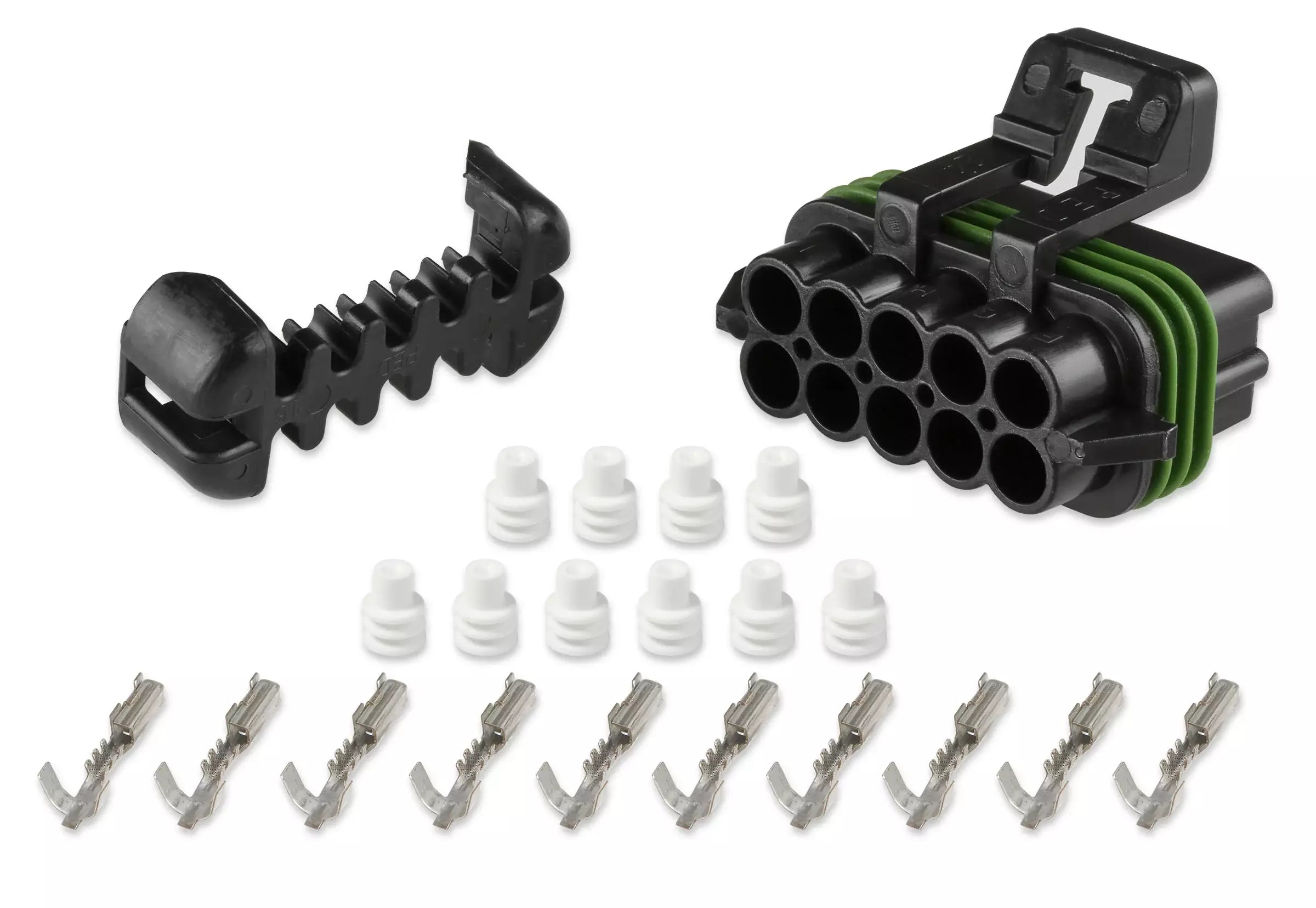 Ignition Sub-Harness Female Conn. 10-PIn Wiring Connectors and Terminals Holley