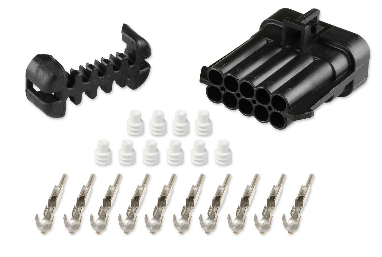 Ignition Sub-Harness Male Connector 10-PIn Wiring Connectors and Terminals Holley