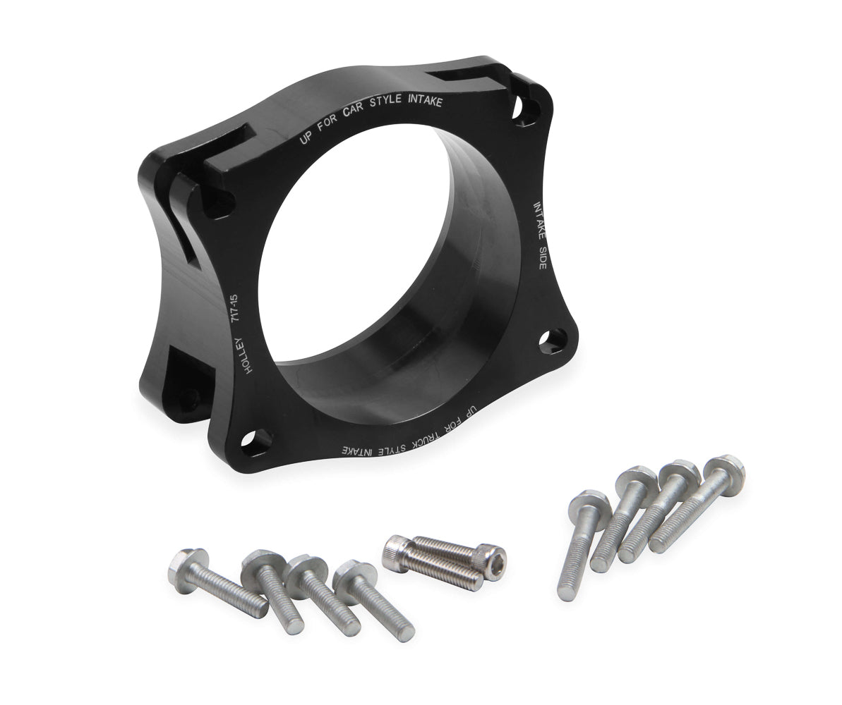 Throttle Body Angle Adapter GM LS/LT Intakes Throttle Body Adapters and Spacers Holley