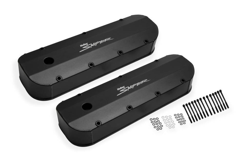 Sniper Fabricated Valve Covers BBC Tall Valve Covers Holley