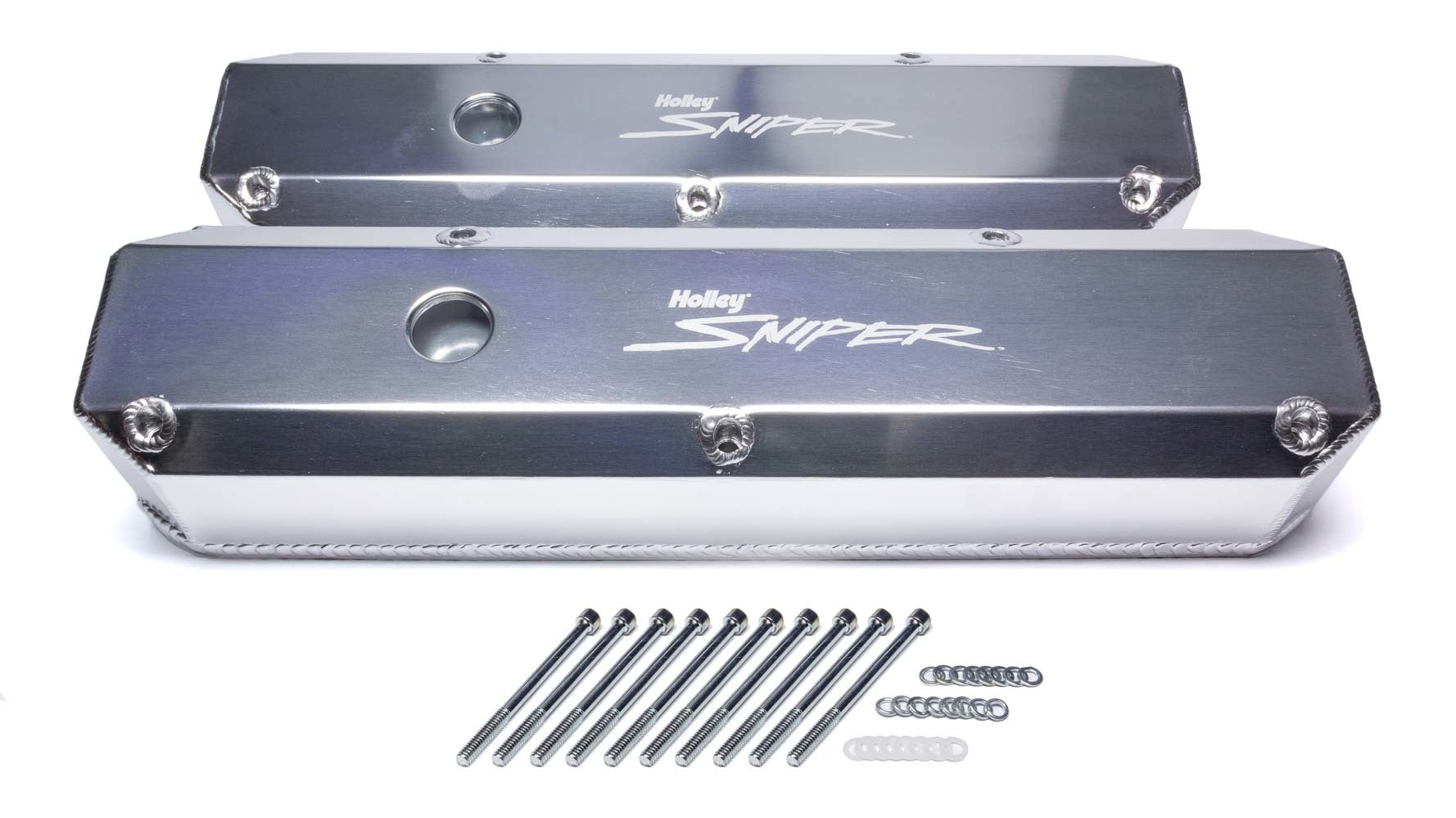 Sniper Fabricated Valve Covers SBM Tall 64-91 Valve Covers Holley