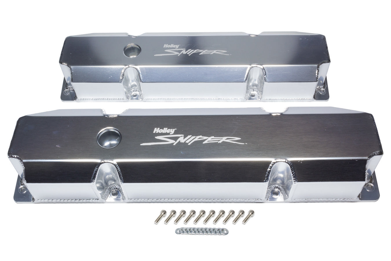 Sniper Fabricated Valve Covers BBM Tall Valve Covers Holley