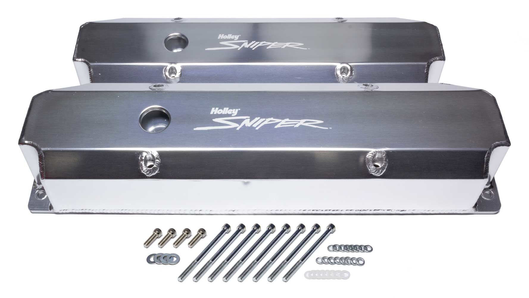 Sniper Fabricated Valve Covers BBM Tall Valve Covers Holley
